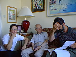 Paolo Carpi, GB Carpi, Alberto Arato a Genova, in casa Carpi - foto G.Goria